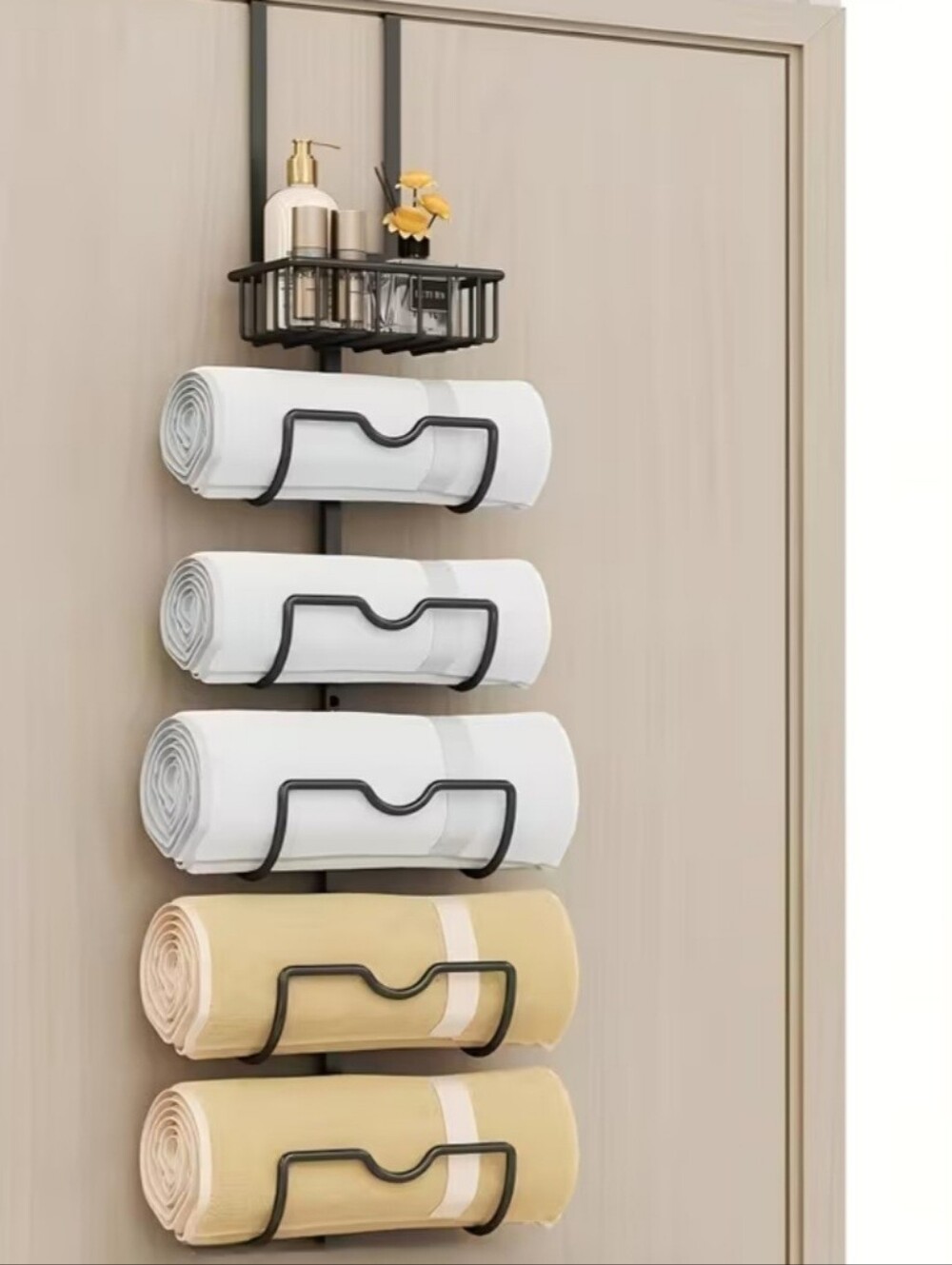 6 Tier Over-the-Door Blanket - Towel Organizer!